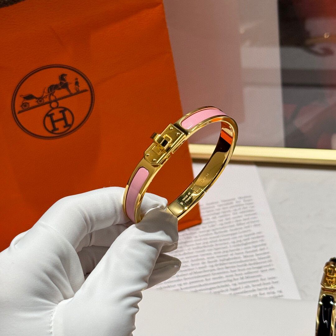 Hermes Pink Mini Clic Kelly Bracelet - Image 5