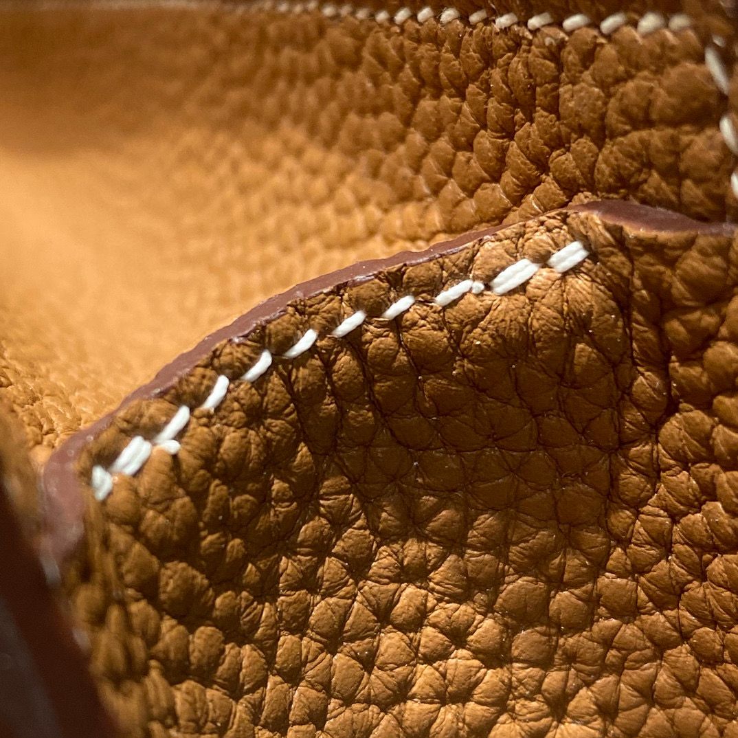 Hermes Sac a Depeches 38 Briefcase in Gold Clemence Leather - Image 7