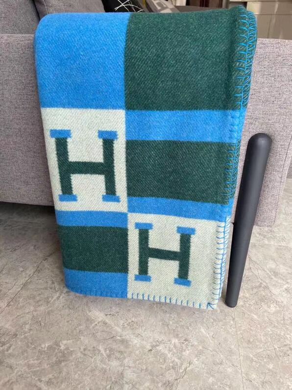 Hermes Emeraude Avalon Bayadere Throw Blanket - Image 4
