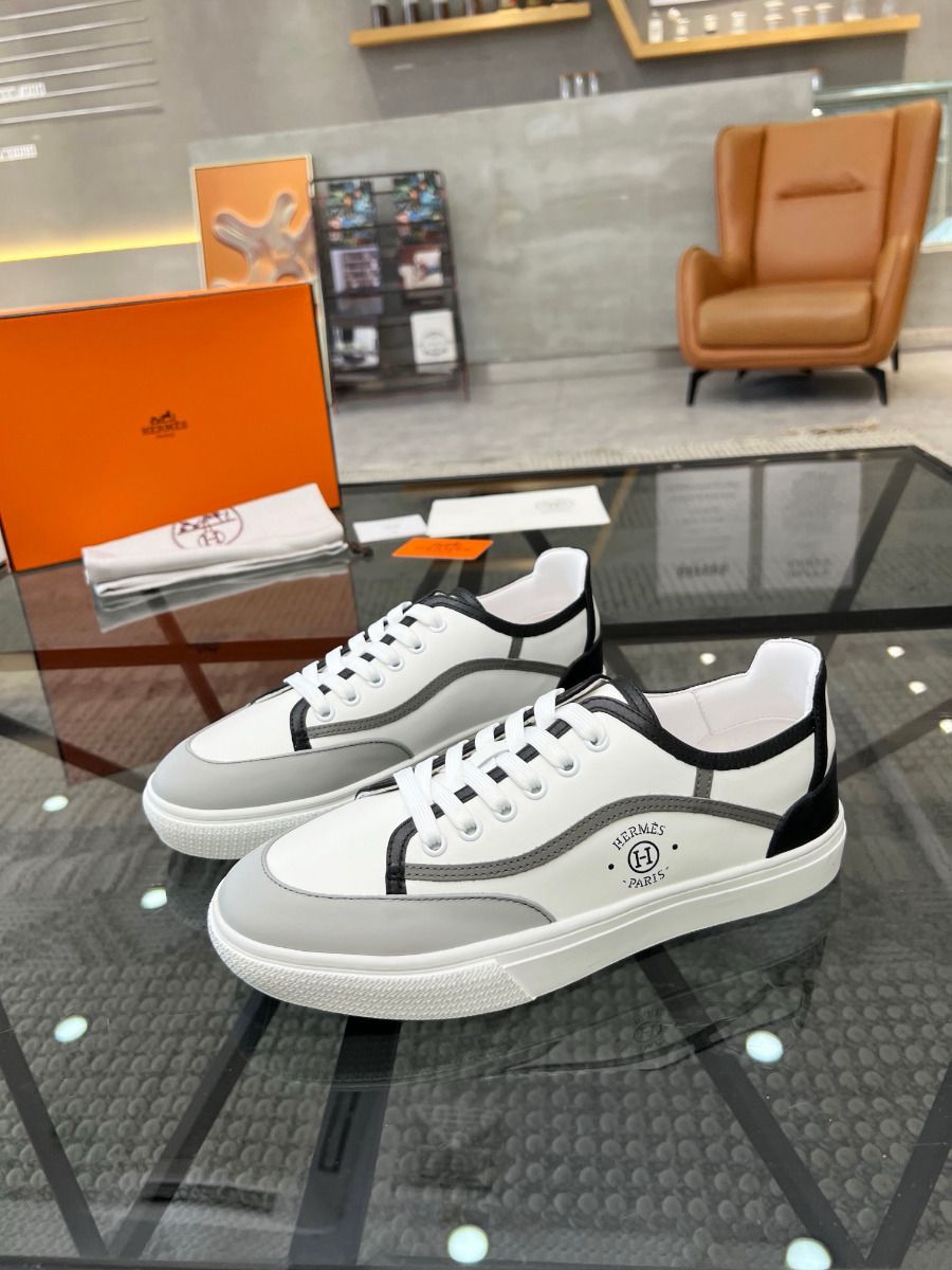 Hermes Men's Get Sneakers in Multicolour Calfskin - Image 3