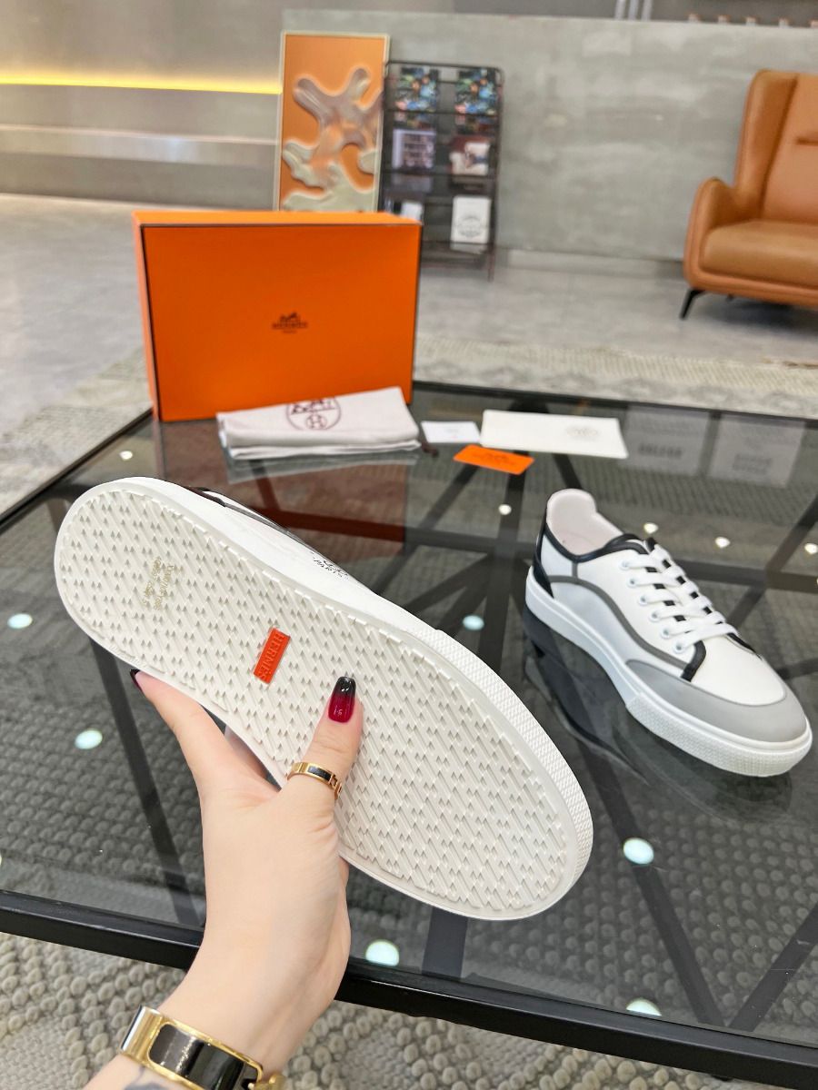 Hermes Men's Get Sneakers in Multicolour Calfskin - Image 9