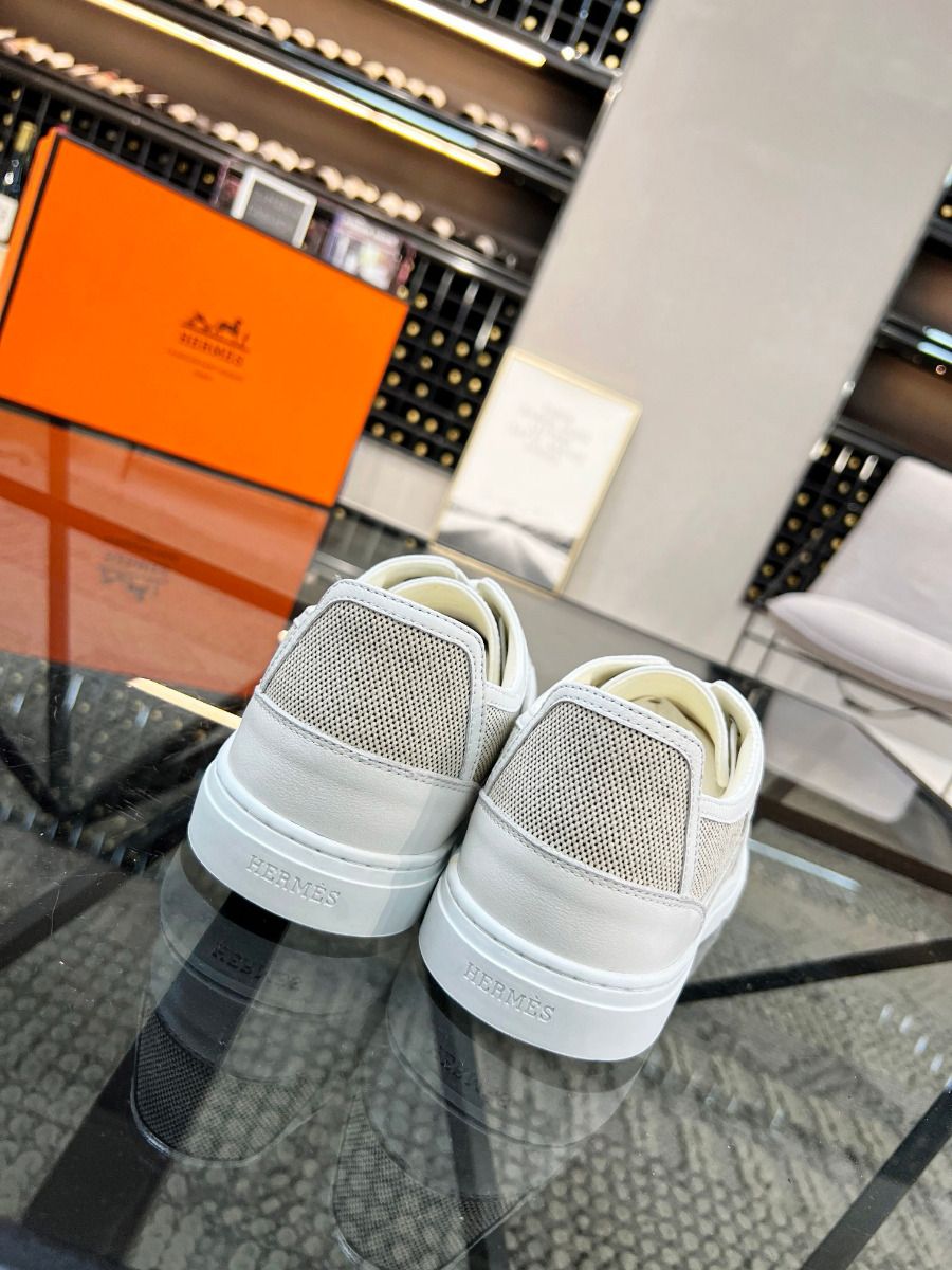 Hermes Men's Get Sneakers in H Canvas - Image 9