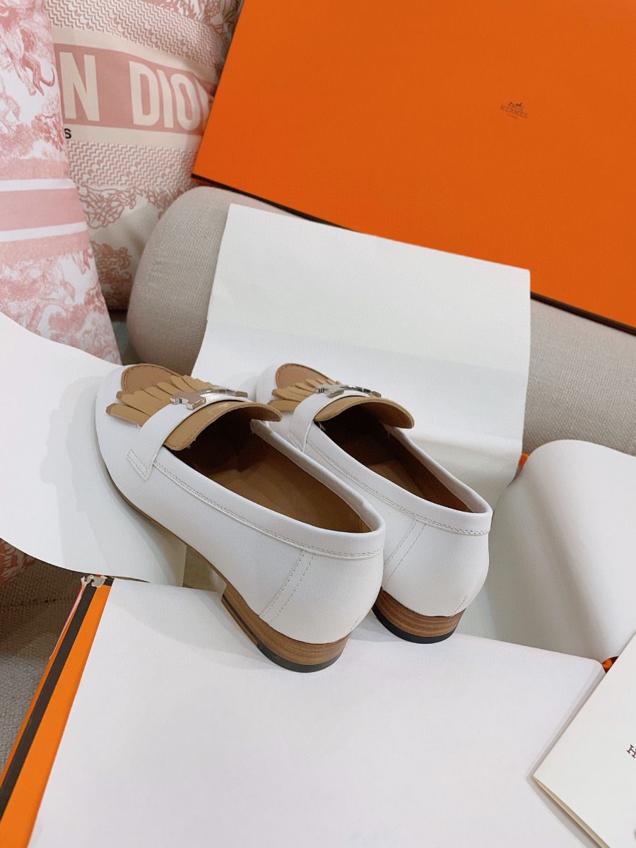 Hermes Women's Royal Loafers in Multicolor Calfksin - Image 10