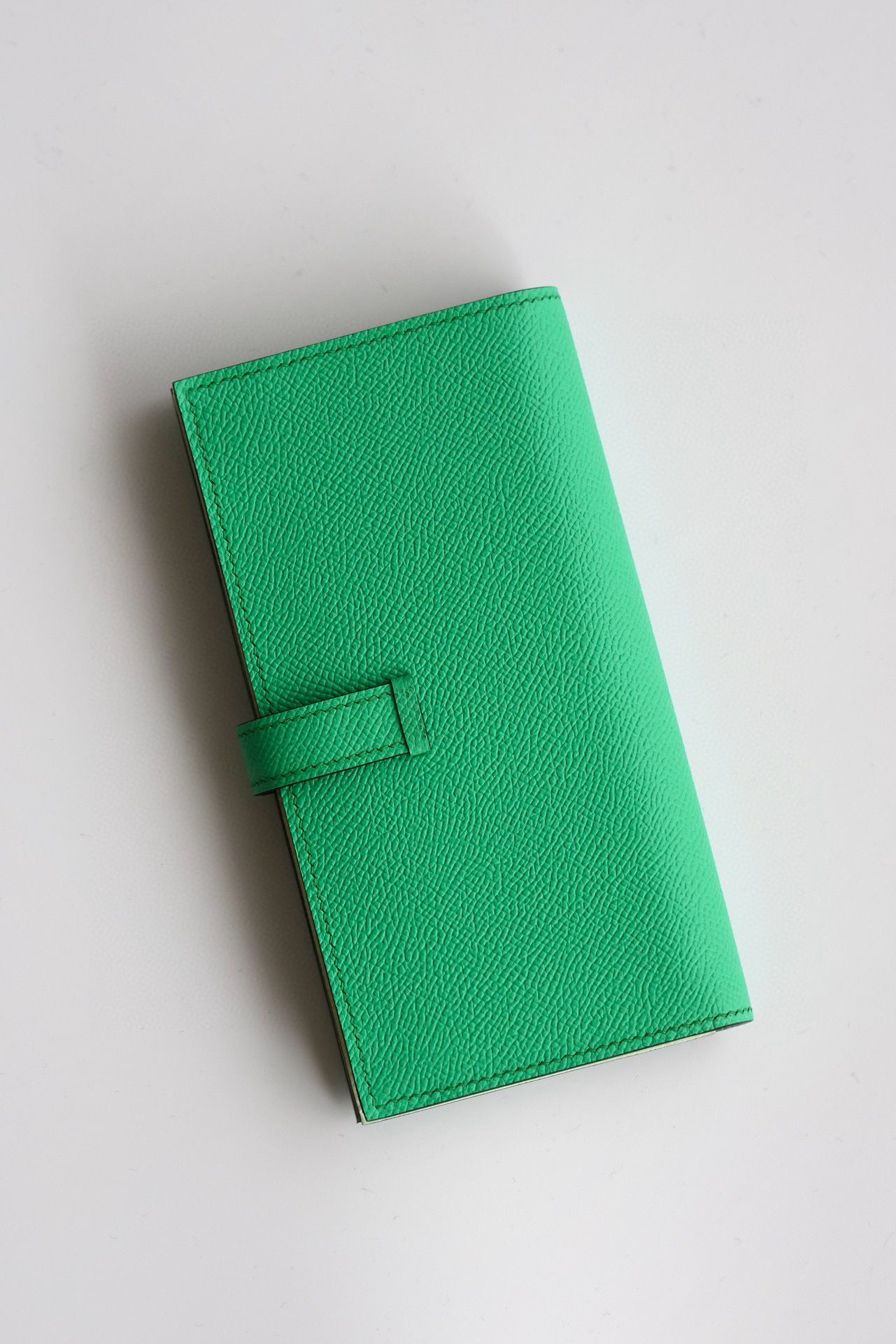 Hermes Bearn Verso Long Wallet in Vert Comics Epsom Calfskin - Image 10