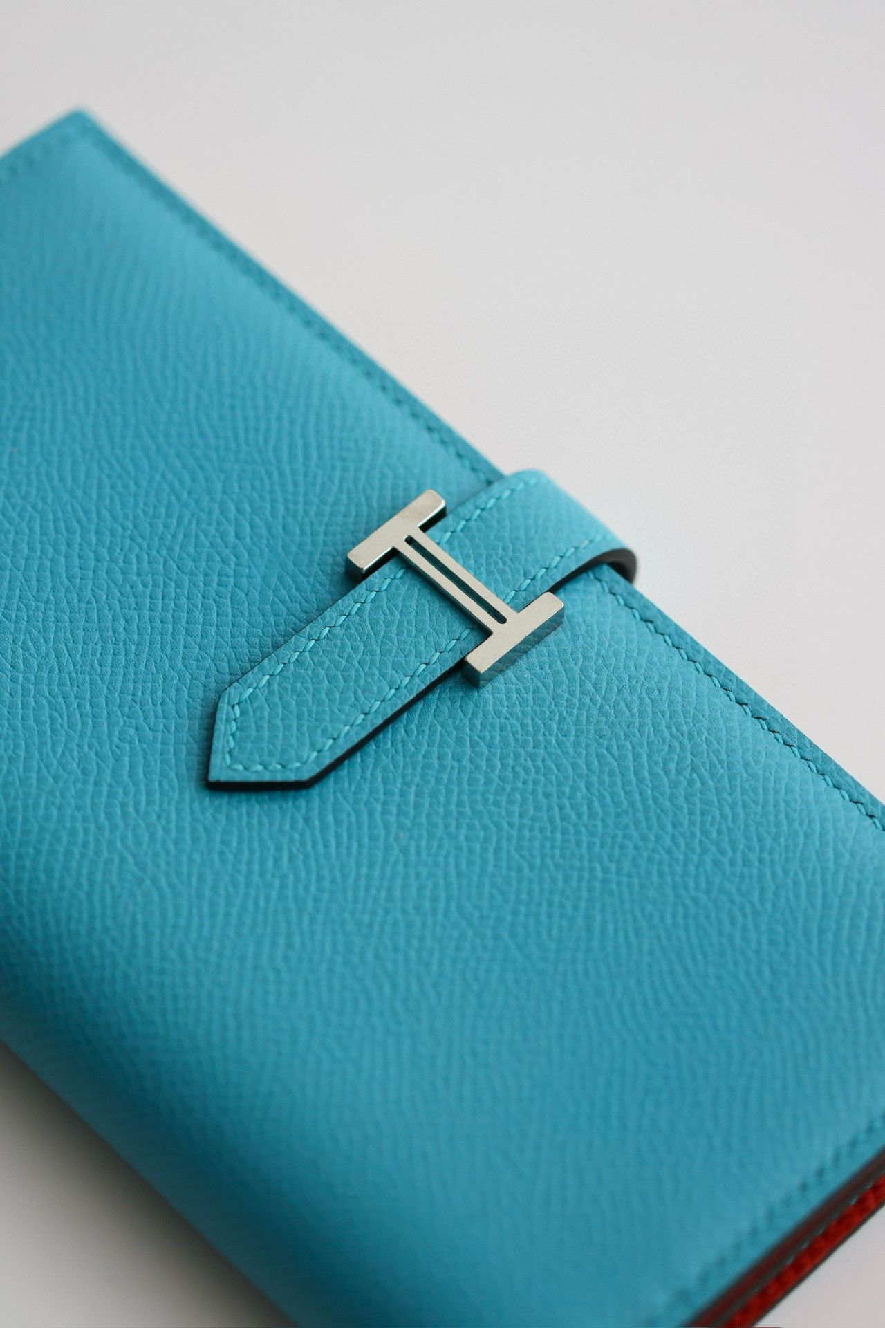Hermes Bearn Verso Long Wallet in Blue du Nord Epsom Calfskin - Image 3