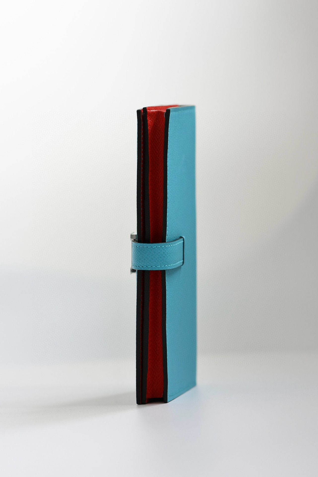 Hermes Bearn Verso Long Wallet in Blue du Nord Epsom Calfskin - Image 9