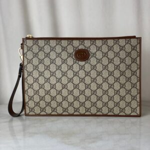 Gucci Brown GG Clutch