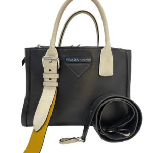 Prada Bicolor Concept Top Handle Bag