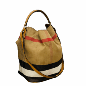 Burberry Camel House Check Bucket Bag