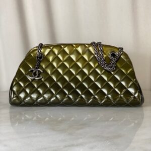 Chanel Olive Just Mademoiselle Bowling Ombre Bag