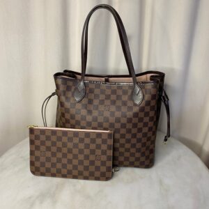 Louis Vuitton Damier Ebene Neverfull MM Bag