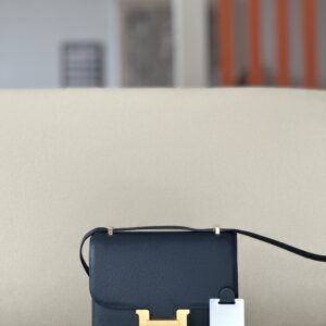 Constance 19 Epsom Blue Nuit(2Z) Gold Hardware