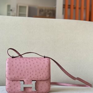 Constance 19 Ostrich Terre Cuite (94) Palladium Hardware