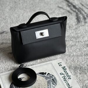 2424 Mini 21 Evercolor And Swift Nior (89) Palladium Hardware